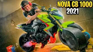 MINHA NOVA CB1000 2021 😍 SOLTANDO FOGO NO ESCAPE!