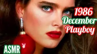 ASMR PLAYBOY December 1986 | 80’s erotic *CHRISTMAS* magazine | Brooke Shields