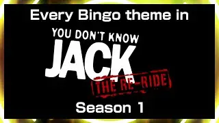 Every Bingo Theme in You Don't Know Jack: The Re-Ride Season 1