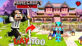 I Survived 100 Days In Cherry Blossom World Minecraft Hardcore (HINDI)