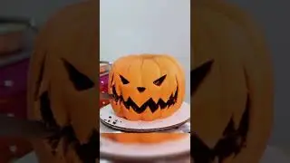 Jack-o'-lantern Cake #shorts