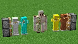 all armor + iron golem