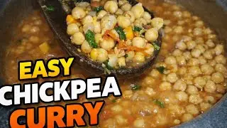 Simple Chickpea Curry in less than 10-minutes | Vegan & Budget Friendly #curry #chickpeas 