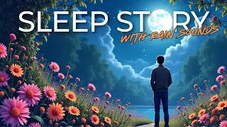 Soothing Midnight Garden Rain Sounds for Deep Sleep | A Bedtime Story