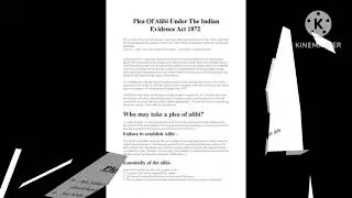DOCTRINE OF ALIBI-SEC 11-INDIAN EVIDENCE ACT