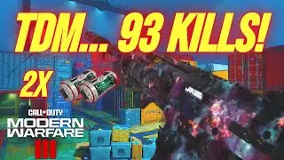 *INSANE* 93 Kill TDM Gameplay! (2 DNA BOMBS in 1 Game of TDM) Warfare 3 | MW3 (no commentary) in 4K!