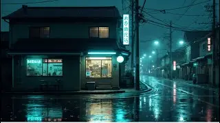 After Midnight in Tokyo 🌙 Lofi Rain Ambience  Peaceful Music for Sleep & Calm Nights