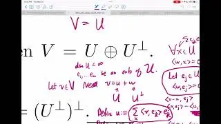 Axler Linear Algebra Done Right 6C Orthogonal Projections (Part 1)