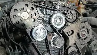 Метки ремня ГРМ дизельного двигателя Audi A6 CAHA