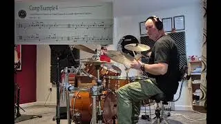 John Riley Art of bop drumming ,comp example 4 to jazz backing track.