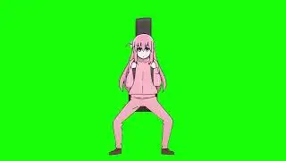 【Bocchi The Rock】Crab Walking Hitori【Green Screen】