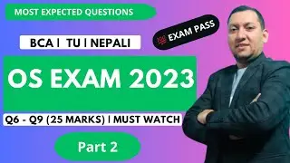 Operating System Part-2 | BCA 2023 Solved Paper TU | Scheduling Numericals, Threats, Kernel, Process
