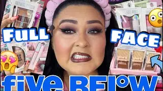 FULL FACE FIVE BELOW $1.00 MAKEUP // TRY ON HAUL INCLUDED!