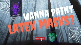 How to: Tips for a simple paint job on a latex mask #rubbermask #sculpture #halloweenmask #art