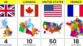 Which Countries Have the Highest Number of States? (Global Comparison!) 📊🌐