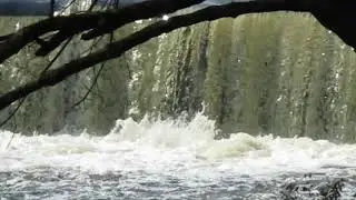 Running Waterfalls Around the Valley Falls Heritage Park
