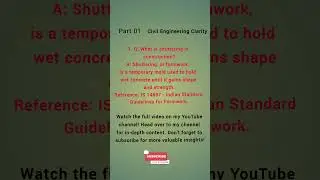 Top 20 Shuttering Interview Q&A. Must-Know.Basic Civil Engineering knowledge#shorts#civilengineering