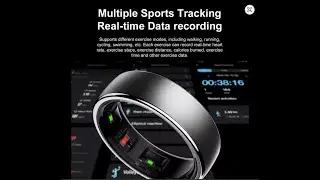Uhoofit R10 Smart Ring with Charging Dock Men Women Health Sleep Heart Rate Monitoring IP68 & 5ATM