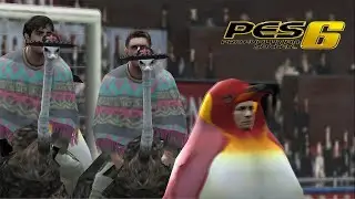 PES 6 PS2: Costumes Pink Penguin X Ostrich Gameplay 4K60FPS
