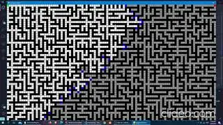 Breadth First Search Path-finding with Prim's Maze Generation Algorithm