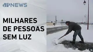 Tempestade atinge a Europa com ventos fortes e neve