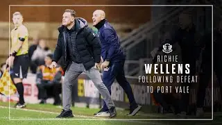 Richie Wellens following defeat to Port Vale