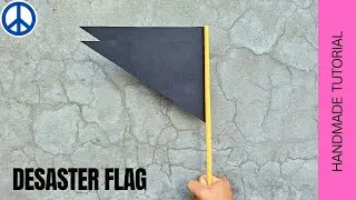 DESASTER FLAG | How to make a paper diy flag | Flag Paper