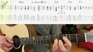 La petite maison dans la prairie ,#littlehouseontheprairie #lhotp #guitar tabs no talking partition.
