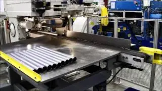 Hautau -Tube Cut Off Lathe- Stacking Exit Conveyor