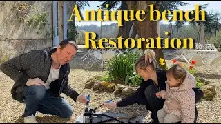 EP11 Antique bench restoration ,diy project antique restoration french antiques french architecture