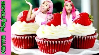 RED VELVET YUMMY OREO CUPCAKES DIY TREATS EASY CUPCAKE RECIPE Karma Playhouse MK4L Miesha & Kirsten
