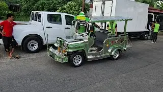 Electric mini jeepney with solar power