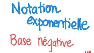 Notation exponentielle - Base n&eacute;gative