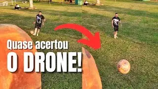 QUASE ACERTOU O DRONE! Pilotando no Eco parque - Cascavel PR.