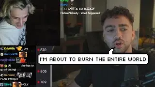 xQc начинает смеяться после выхода Mizkif в прямой эфир и готов &laquo;раскрыть секреты всех&raquo;