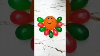 Colorful Water balloons burst 🟠🟢🔴 #asmr #balloon #balloonpopping #shorts