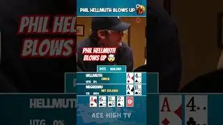 Phil Hellmuth Blows Up against Daniel Negreanu 😂 #poker #highstakespoker