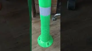 Plastic Warning Bollard Flexible PU Road Delineator Traffic Post, Flexible Spring Post, Safety Delin