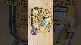 Boys' Parties | 3D Yellow Excavator Balloons