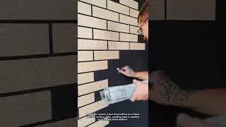 Creating a Faux Brick Accent Wall with Tape