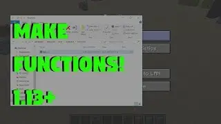 How to Make Functions in Minecraft 1.13+
