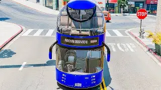Long Capsule Giant Hammer Crash #beamngdrive #bus
