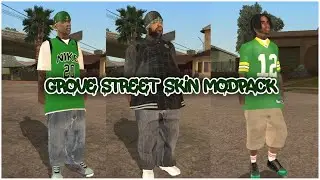 GTA san andreas (android) | share modpack skin grove street families