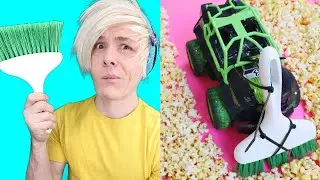 Robby tries 21 life hacks by 123go! that worked compilation #5