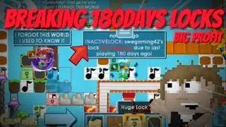 Lucky Growtopians Breaking 180 Days OLD INACTIVE LOCKS!! (easy profit) | Growtopia