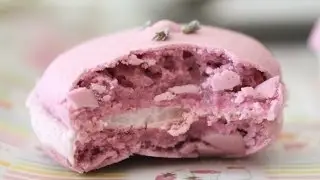How To Make Lavender French Macarons + Lavender Buttercream Frosting