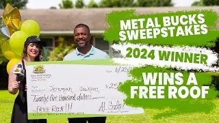 He Won A FREE Roof! Introducing Our 2024 Sweepstakes Winner