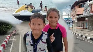 Walk in Chaweng Beach To Chaweng Beach Road Samui Thailand October 2021