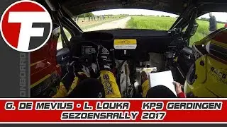 Onboard | G. De Mevius - L. Louka | KP9 Gerdingen | Sezoensrally 2017