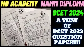 VIEW of DCET 2023 QUESTION PAPER |DCET 2024 |Diploma CET Question Paper |Diploma CET 2024 Classes